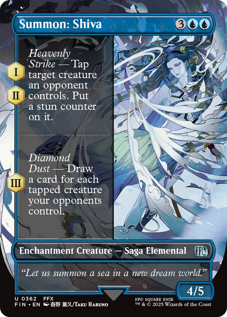 Summon: Shiva (Borderless) [FINAL FANTASY] | Webway Games