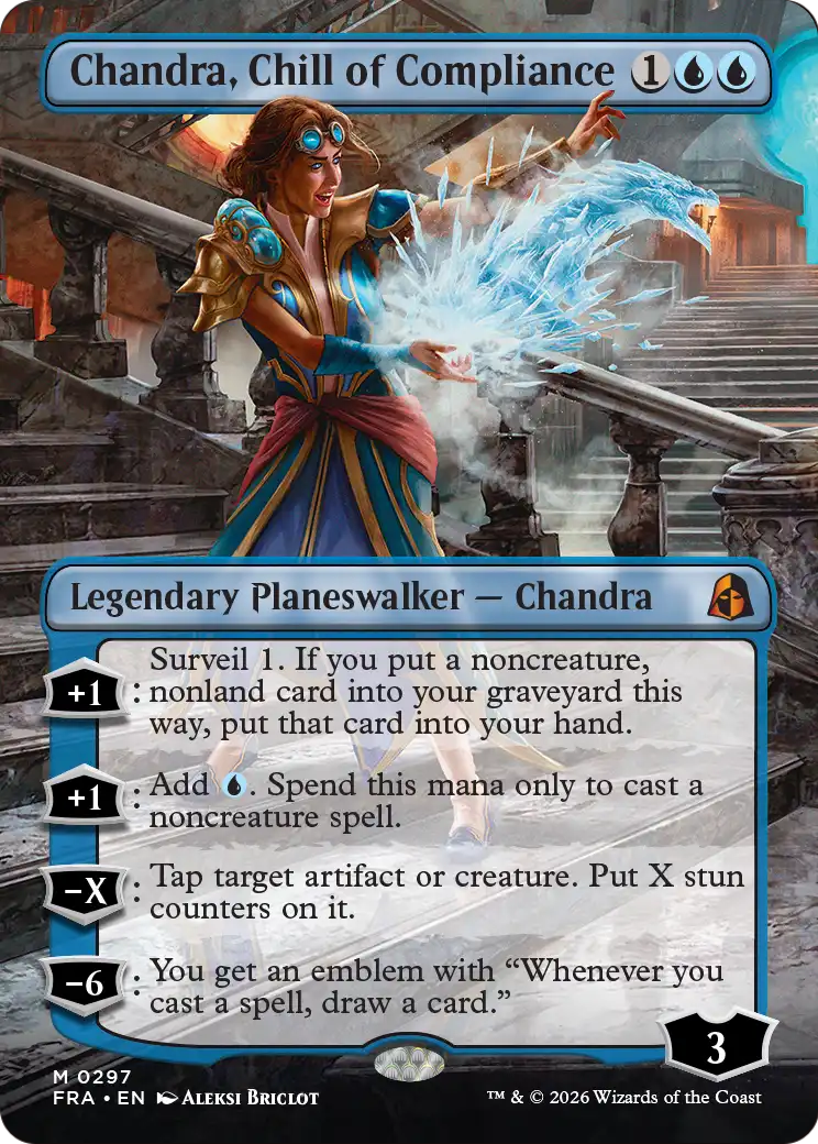 Chandra, Chill of Compliance (Borderless) [Reality Fracture] | Webway Games