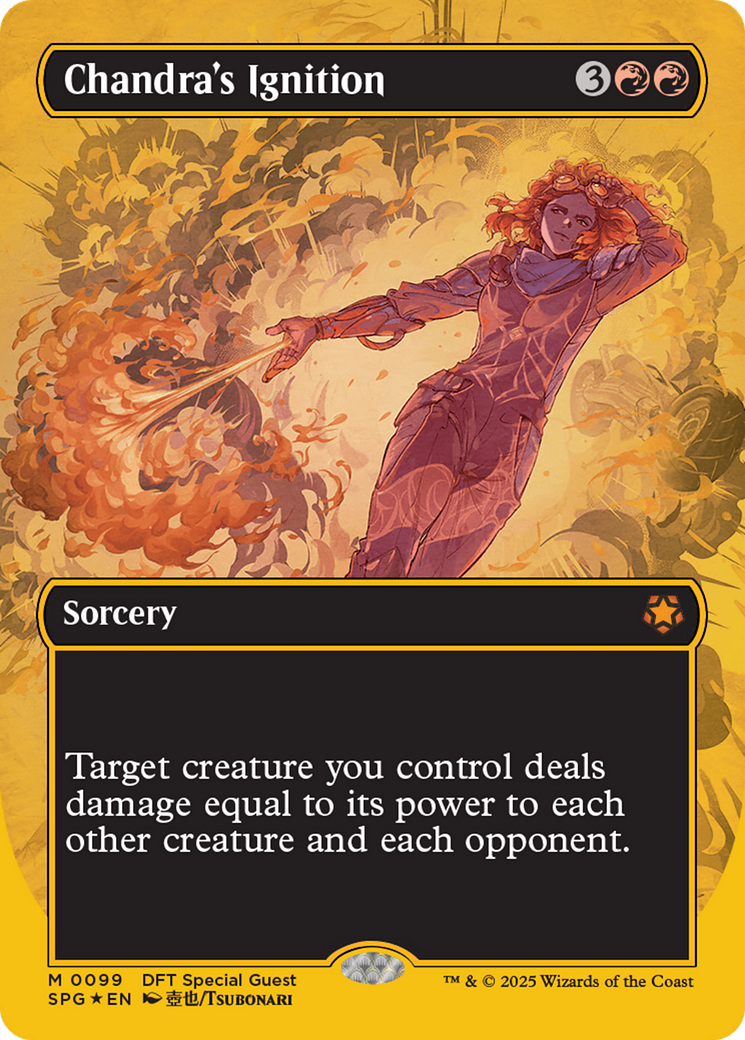 Chandra's Ignition (Borderless) (First-Place Foil) [Aetherdrift Special Guests] | Webway Games