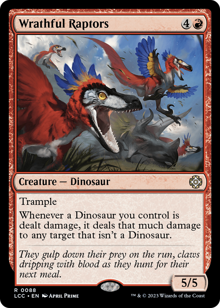 Wrathful Raptors [The Lost Caverns of Ixalan Commander] | Webway Games