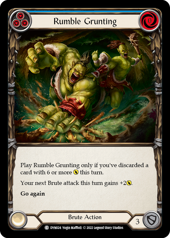 Rumble Grunting (Blue) [DYN024] (Dynasty) | Webway Games