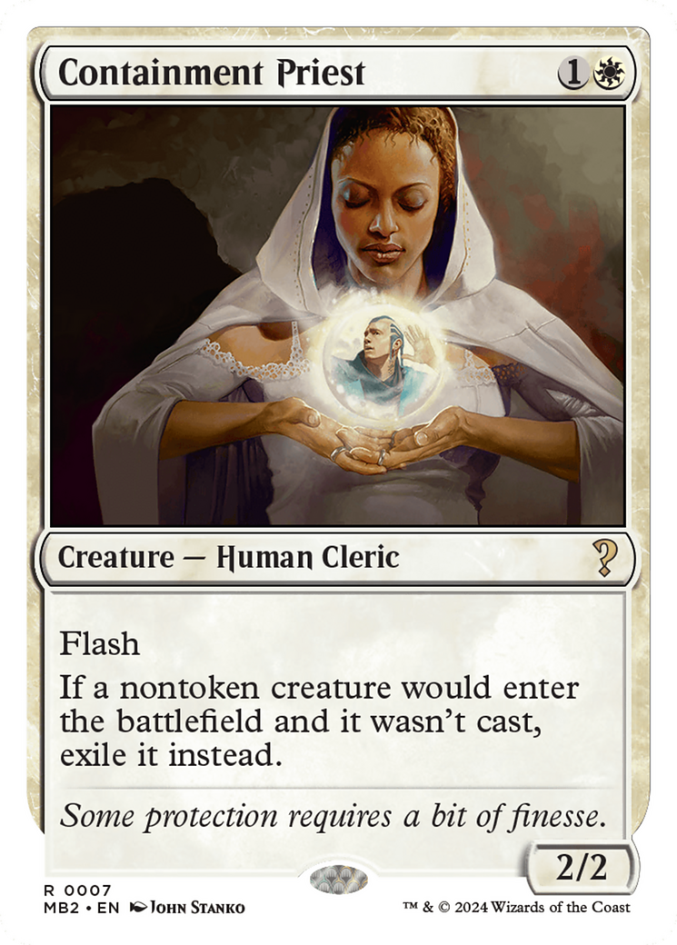 Containment Priest (White Border) [Mystery Booster 2] | Webway Games