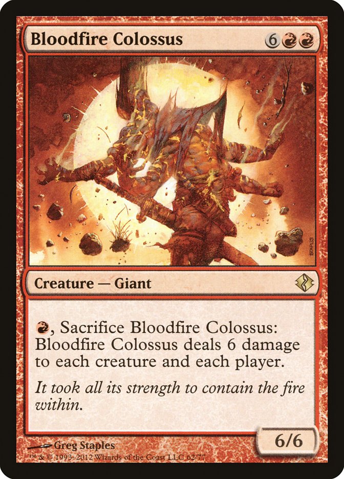Bloodfire Colossus [Duel Decks: Venser vs. Koth] | Webway Games