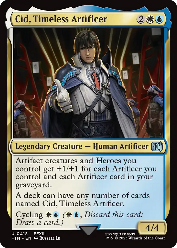 Cid, Timeless Artificer (0418) [FINAL FANTASY] | Webway Games
