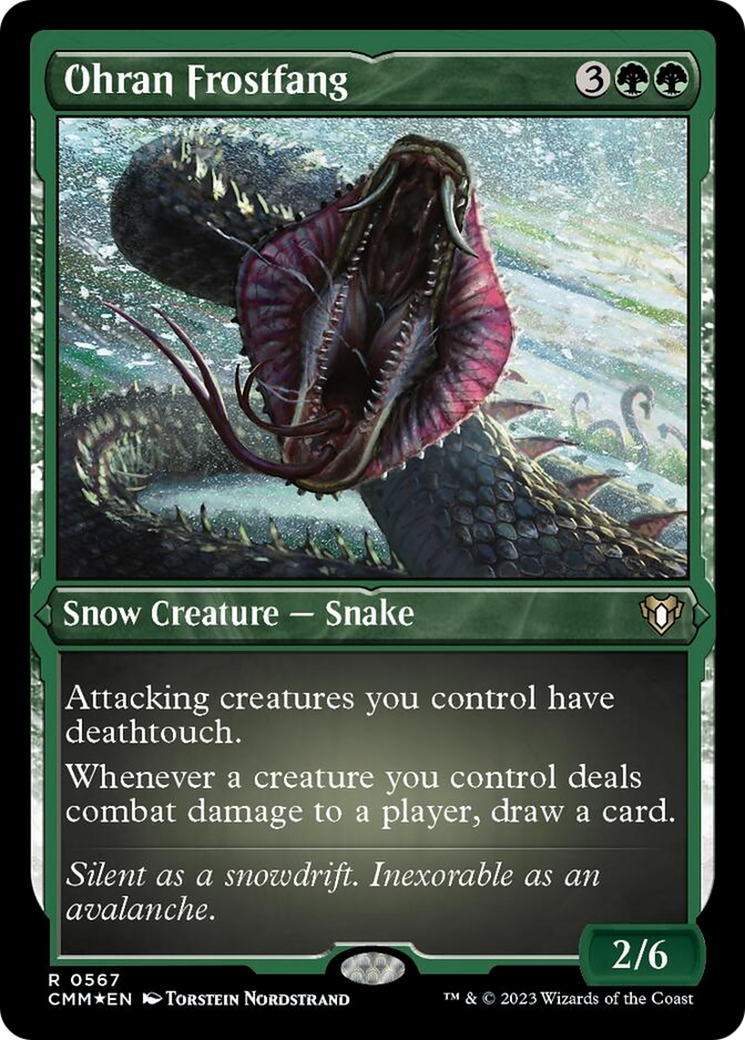 Ohran Frostfang (Foil Etched) [Commander Masters] | Webway Games