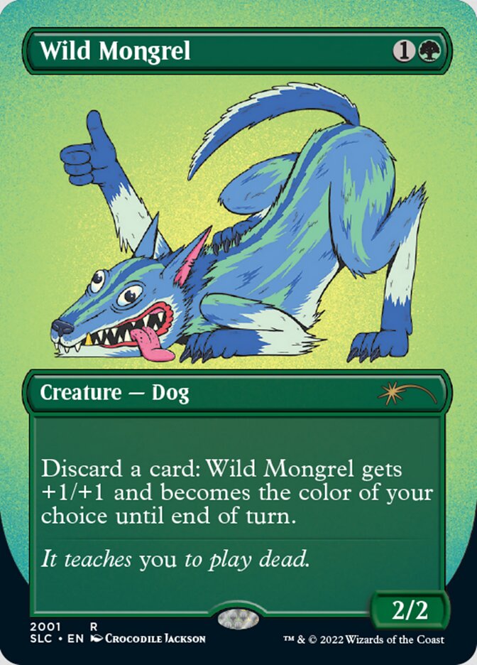 Wild Mongrel (Borderless) [Secret Lair Countdown Kit] | Webway Games