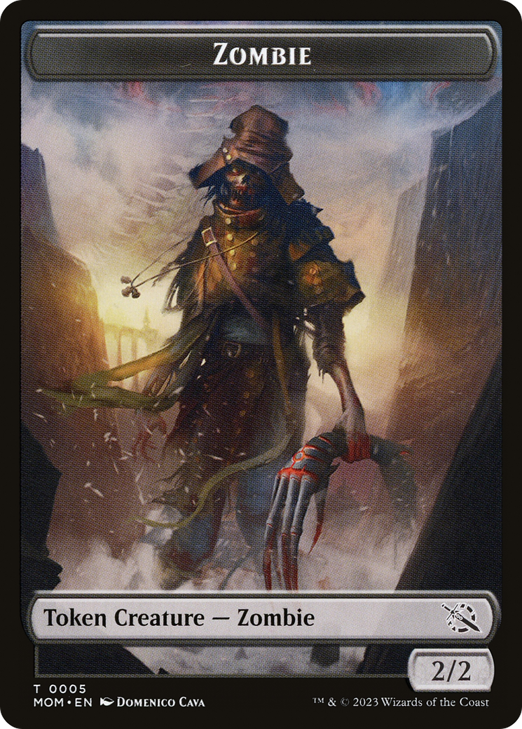 Elemental (02) // Zombie Double-Sided Token [March of the Machine Tokens] | Webway Games