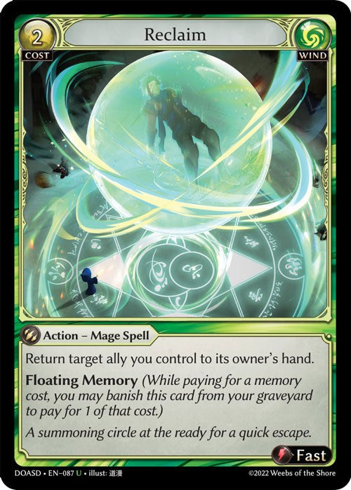 Reclaim (087) [Dawn of Ashes: Starter Decks] | Webway Games