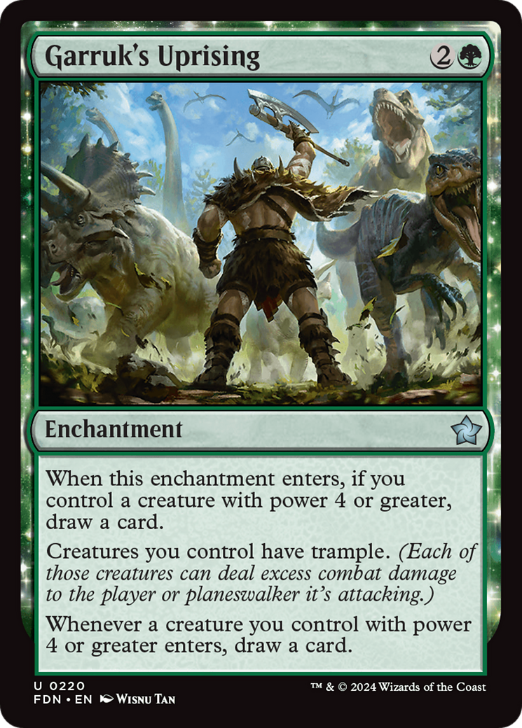 Garruk's Uprising [Foundations] | Webway Games