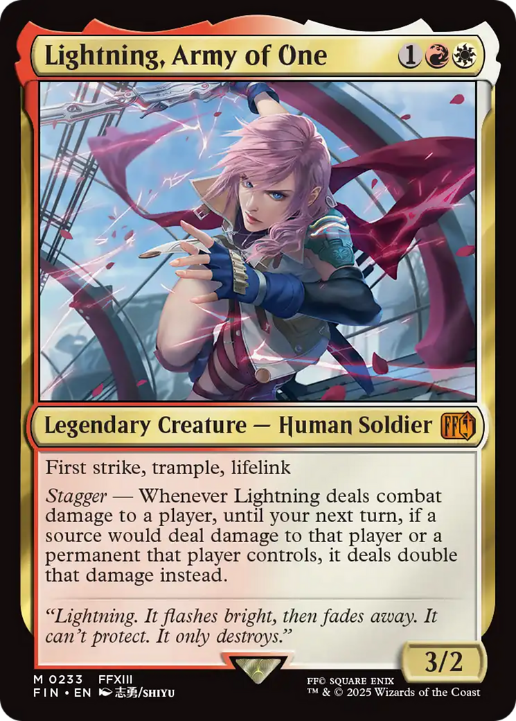 Lightning, Army of One [FINAL FANTASY] | Webway Games