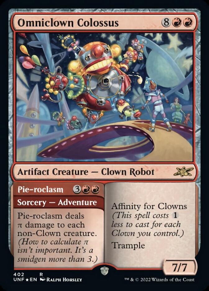 Omniclown Colossus // Pie-roclasm (Galaxy Foil) [Unfinity] | Webway Games