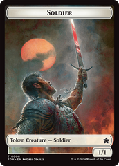 Rabbit // Soldier Double-Sided Token [Foundations Tokens] | Webway Games