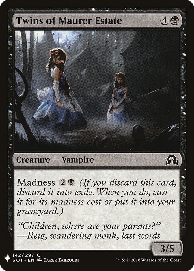 Twins of Maurer Estate [Mystery Booster] | Webway Games