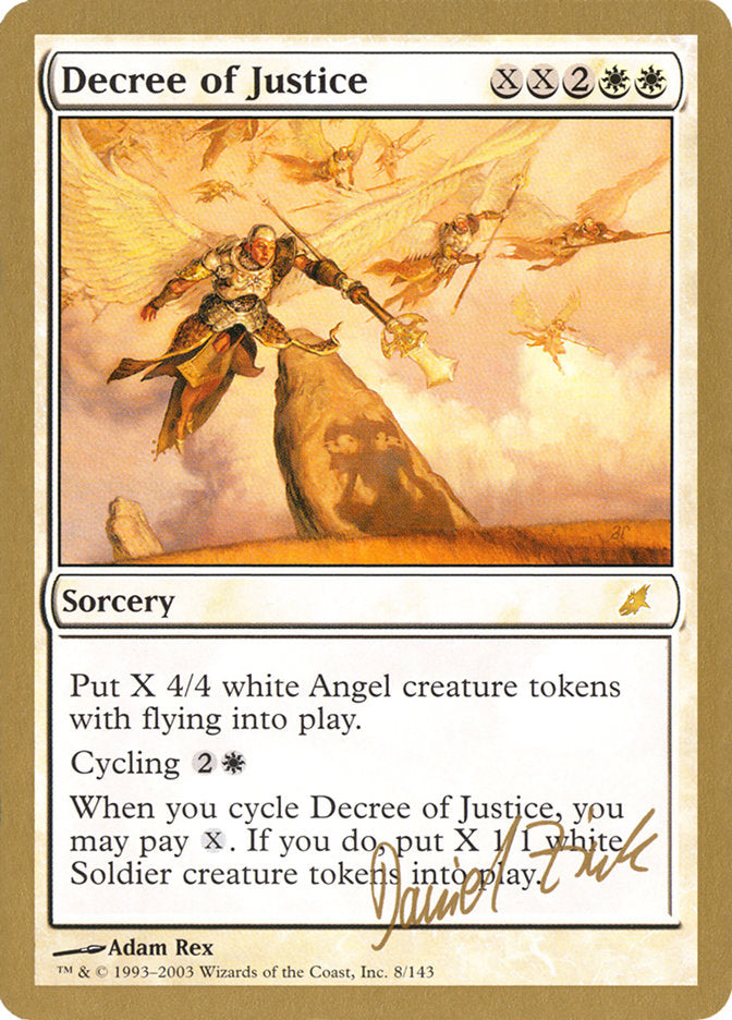 Decree of Justice (Daniel Zink) [World Championship Decks 2003] | Webway Games