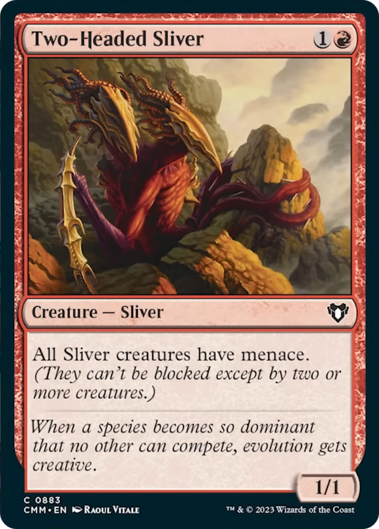 Two-Headed Sliver [Commander Masters] | Webway Games