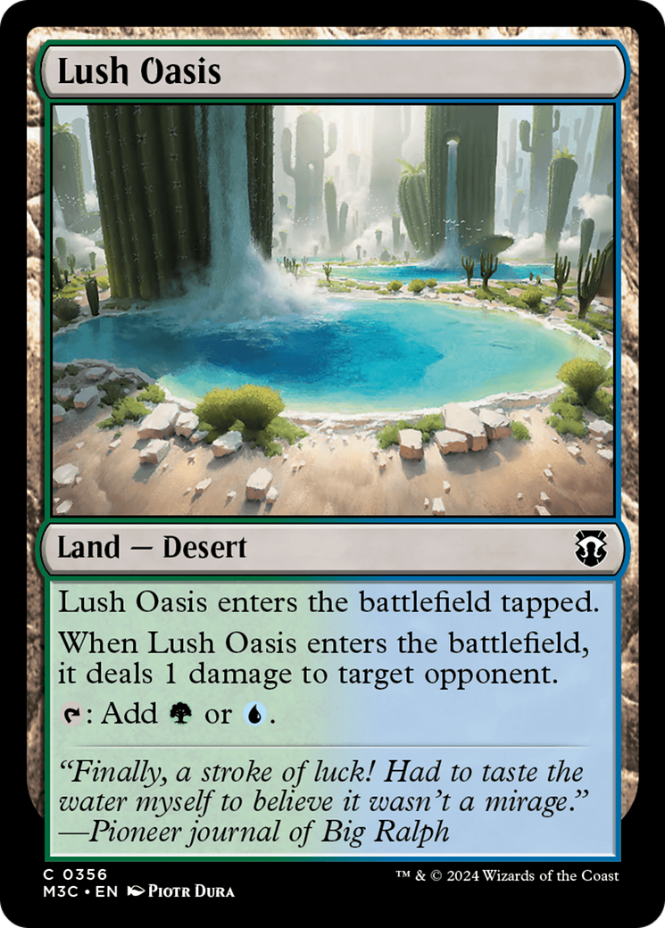 Lush Oasis (Ripple Foil) [Modern Horizons 3 Commander] | Webway Games
