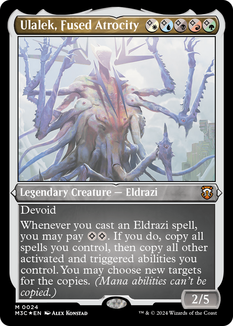 Ulalek, Fused Atrocity (Foil Etched) [Modern Horizons 3 Commander] | Webway Games