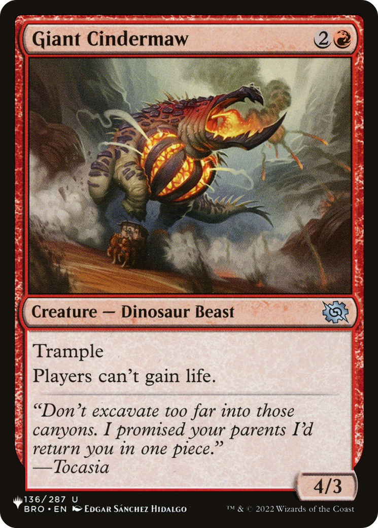 Giant Cindermaw [The List] | Webway Games