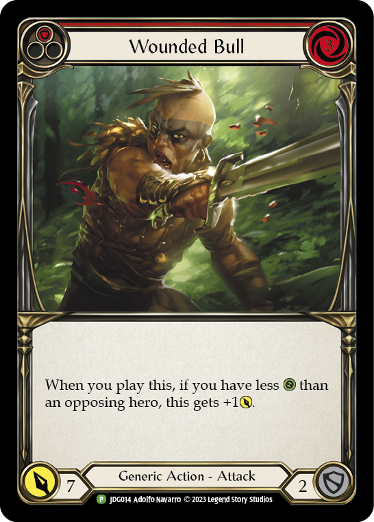 Wounded Bull (Red) [JDG014] (Promo)  Cold Foil | Webway Games