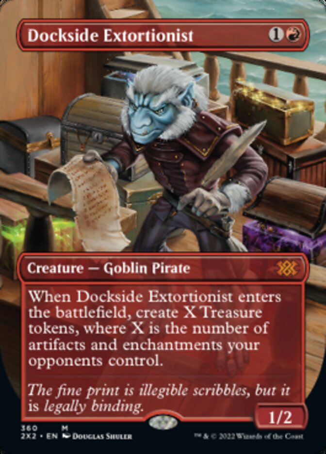 Dockside Extortionist (Borderless Alternate Art) [Double Masters 2022] | Webway Games