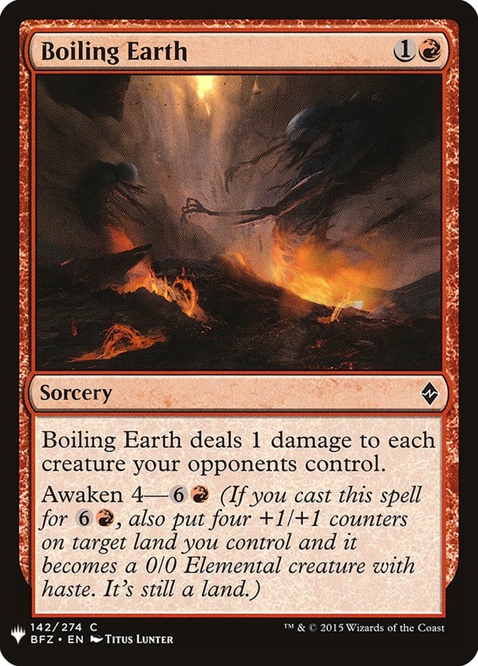 Boiling Earth [Mystery Booster] | Webway Games