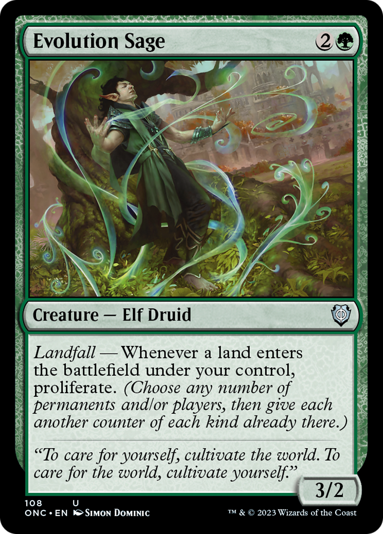 Evolution Sage [Phyrexia: All Will Be One Commander] | Webway Games