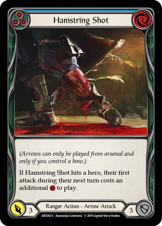 Hamstring Shot (Blue) [ARC062-C] (Arcane Rising)  1st Edition Rainbow Foil | Webway Games