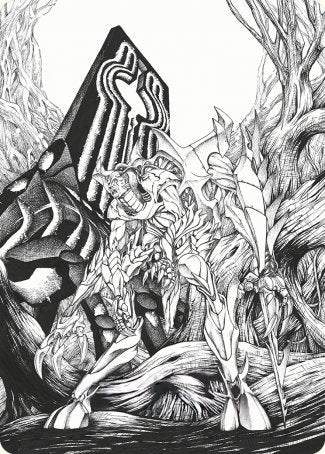 Lukka, Bound to Ruin Art Card [Phyrexia: All Will Be One Art Series] | Webway Games