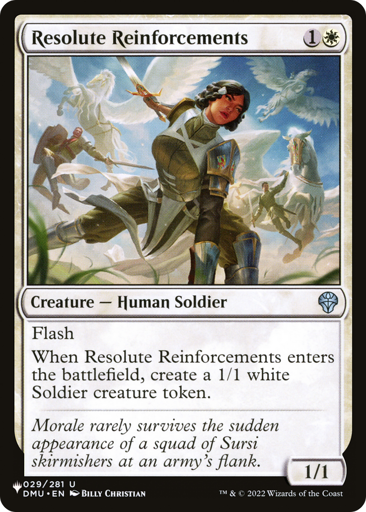 Resolute Reinforcements [The List] | Webway Games