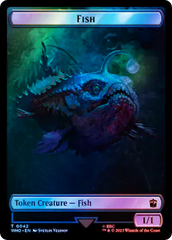 Fish // Clue (0055) Double-Sided Token (Surge Foil) [Doctor Who Tokens] | Webway Games