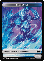 Elemental // Food (0013) Double-Sided Token [Wilds of Eldraine Tokens] | Webway Games