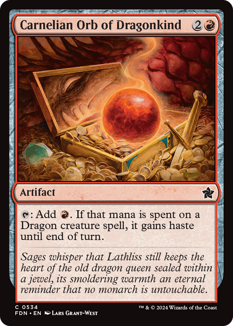 Carnelian Orb of Dragonkind [Foundations] | Webway Games