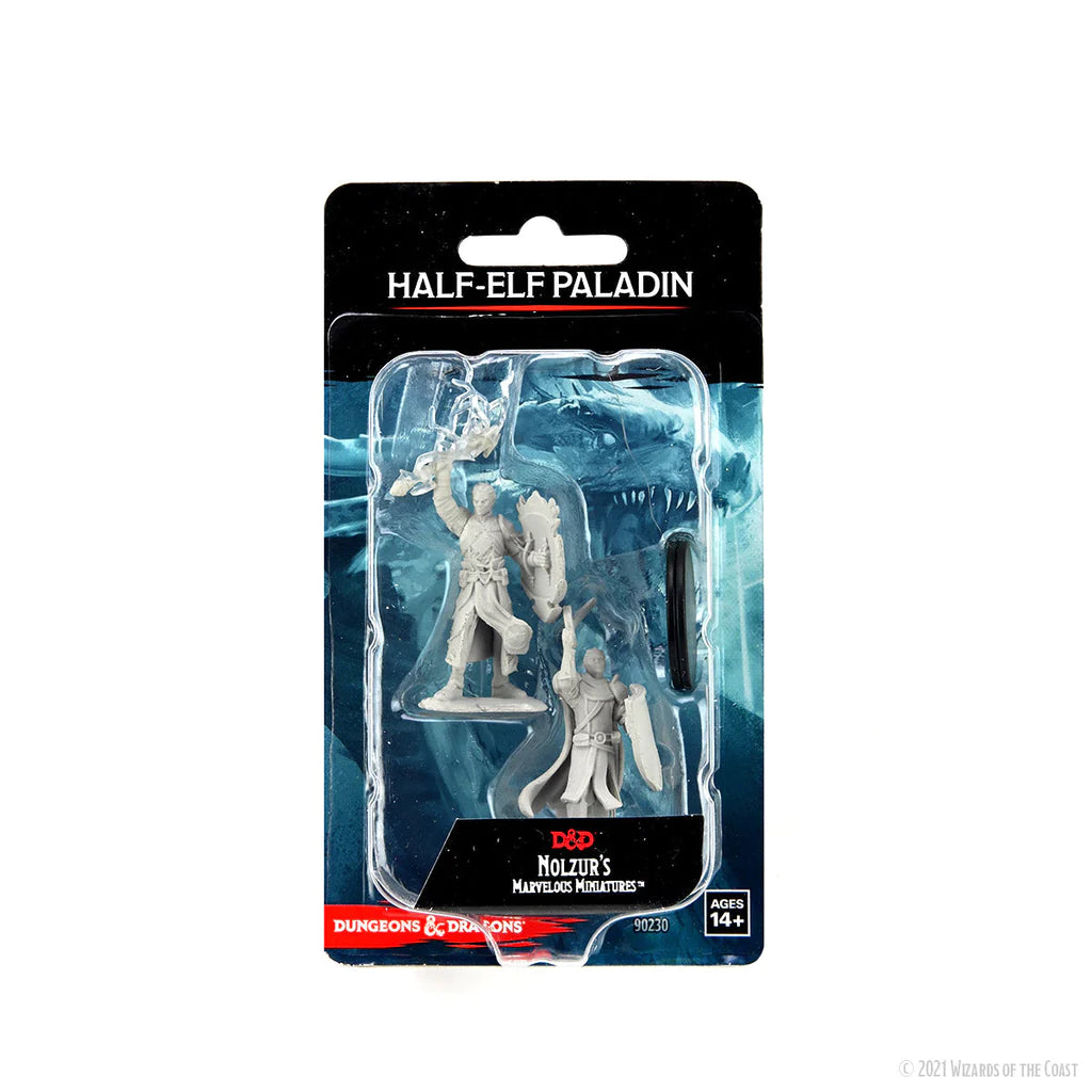 D&D NOLZUR'S MARVELOUS MINIATURES: HALF-ELF PALADIN MALE | Webway Games
