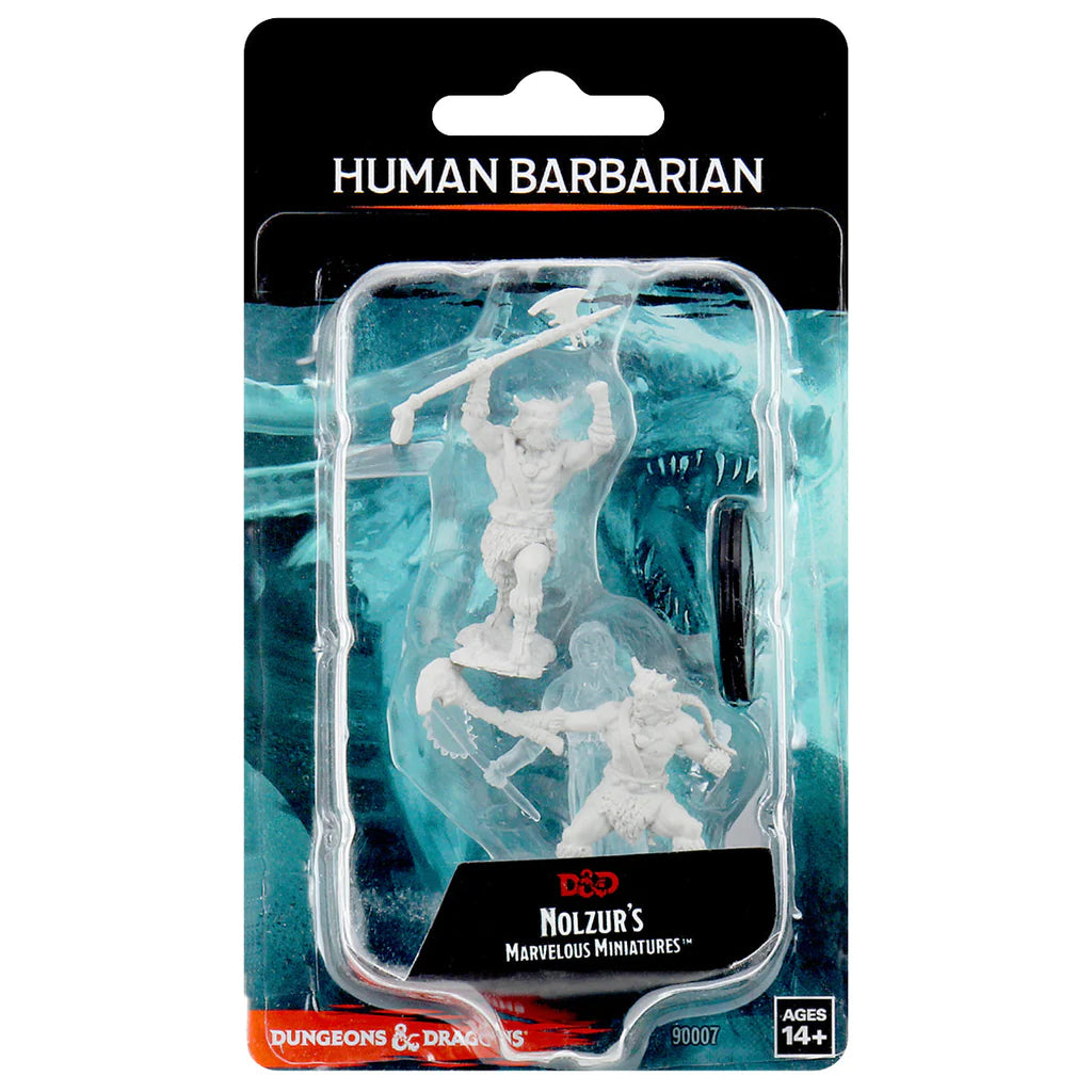 D&D NOLZUR'S MARVELOUS MINIATURES - MALE HUMAN BARBARIAN | Webway Games