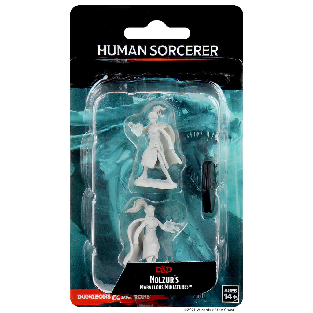 D&D NOLZUR'S MARVELOUS MINIATURES - FEMALE HUMAN SORCERER | Webway Games