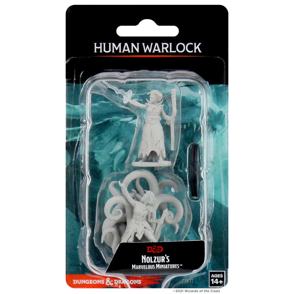 D&D NOLZUR'S MARVELOUS MINIATURES - FEMALE HUMAN WARLOCK | Webway Games