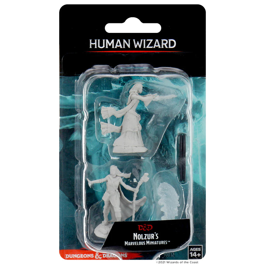 D&D NOLZUR'S MARVELOUS MINIATURES - FEMALE HUMAN WIZARD | Webway Games