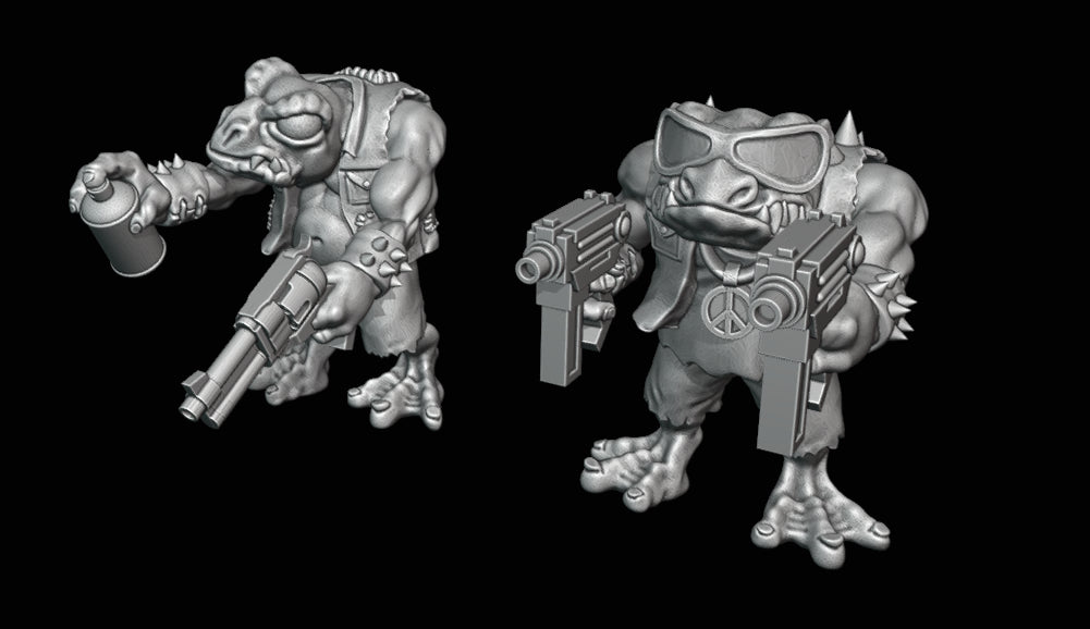 FROG PUNKS – 7 MULTIPART MODELS | Webway Games