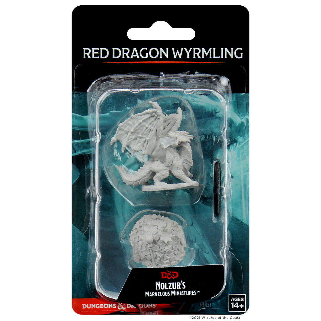 D&D NOLZUR'S MARVELOUS MINIATURES - RED DRAGON WYRMLING | Webway Games