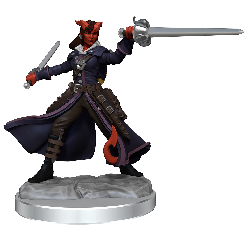 D&D FRAMEWORKS: TIEFLING ROGUE FEMALE - UNPAINTED AND UNASSEMBLED | Webway Games