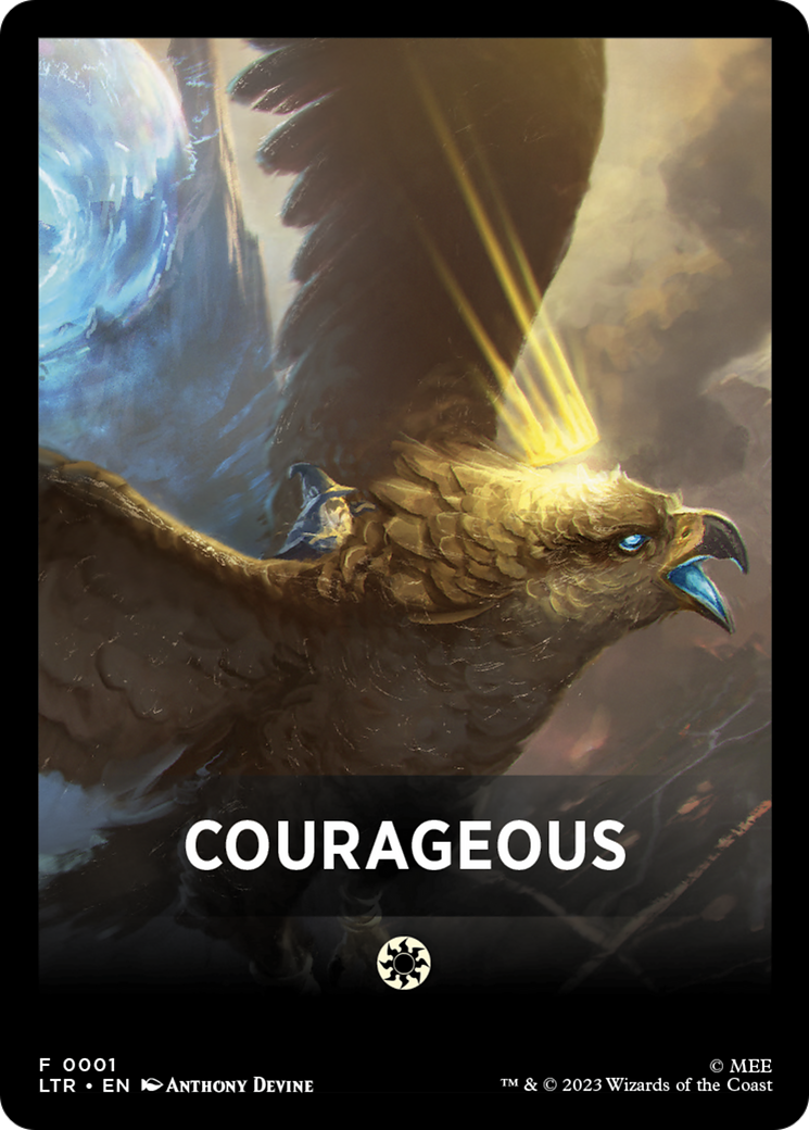 Courageous Theme Card [The Lord of the Rings: Tales of Middle-Earth Tokens] | Webway Games