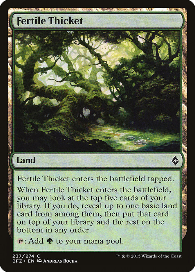 Fertile Thicket [Battle for Zendikar] | Webway Games
