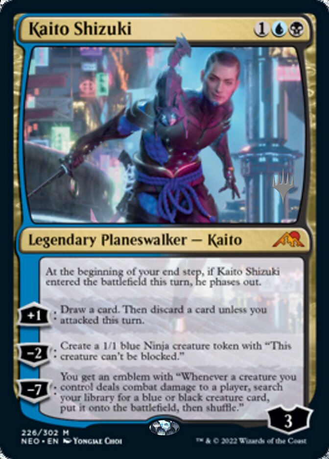Kaito Shizuki (Promo Pack) [Kamigawa: Neon Dynasty Promos] | Webway Games