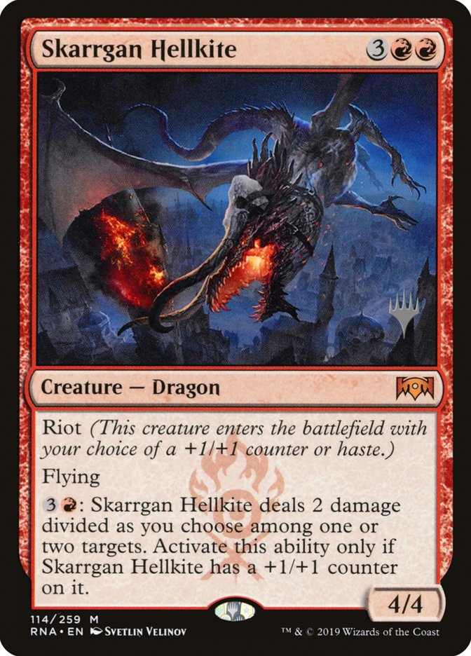 Skarrgan Hellkite (Promo Pack) [Ravnica Allegiance Promos] | Webway Games
