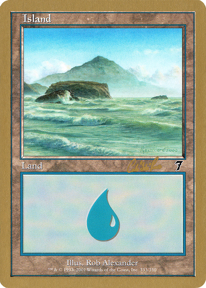 Island (cr333) (Carlos Romao) [World Championship Decks 2002] | Webway Games