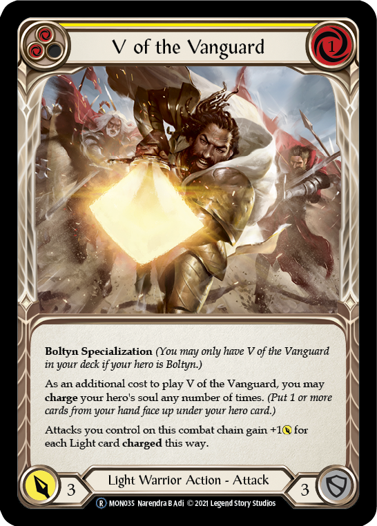 V of the Vanguard [U-MON035] Unlimited Normal | Webway Games