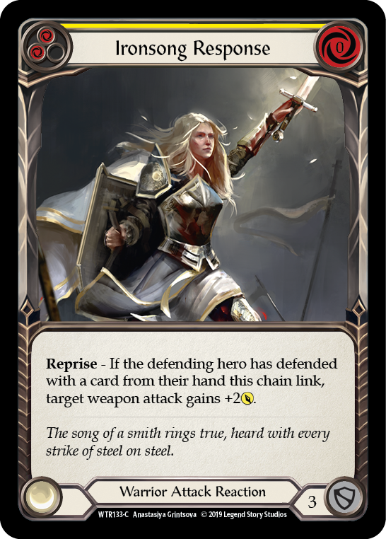 Ironsong Response (Yellow) [WTR133-C] Alpha Print Rainbow Foil | Webway Games