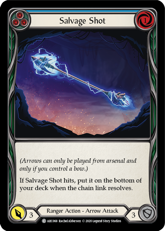 Salvage Shot (Blue) [ARC068] Unlimited Rainbow Foil | Webway Games
