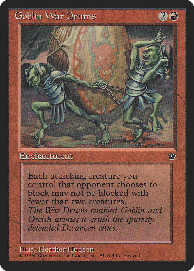 Goblin War Drums (Heather Hudson) [Fallen Empires] | Webway Games