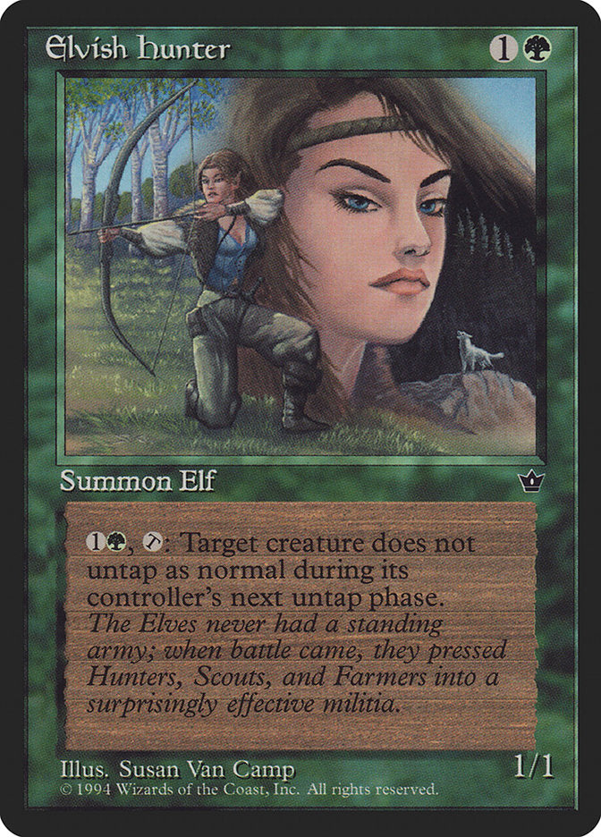 Elvish Hunter (Susan Van Camp) [Fallen Empires] | Webway Games